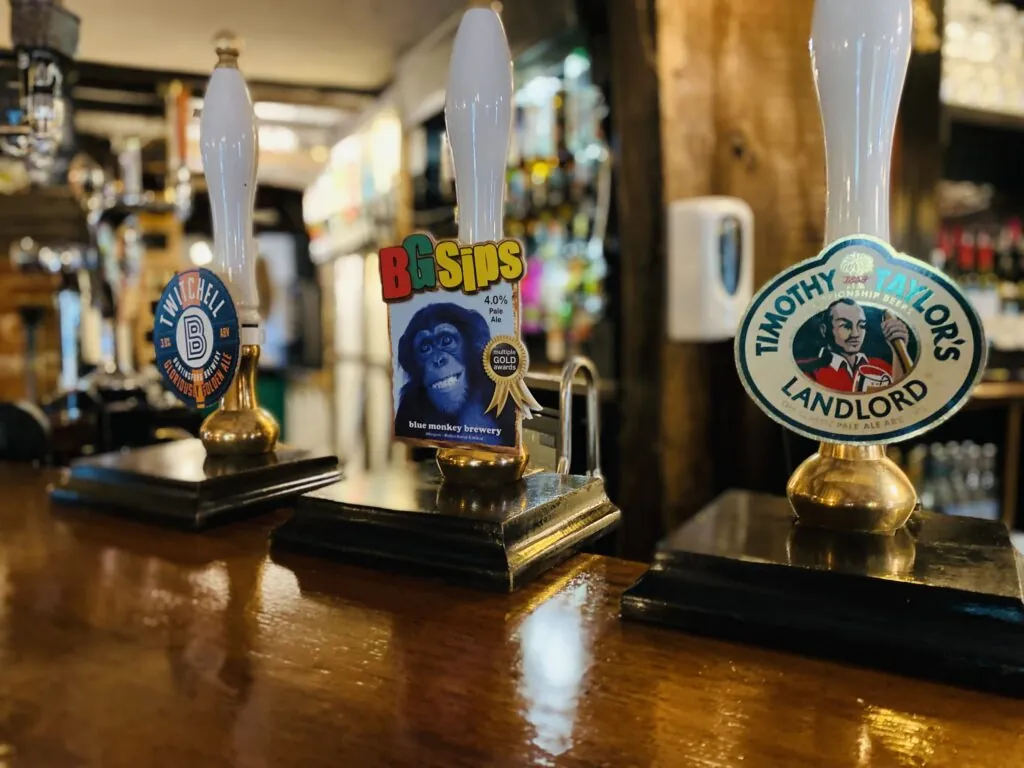 The bar at The Horns