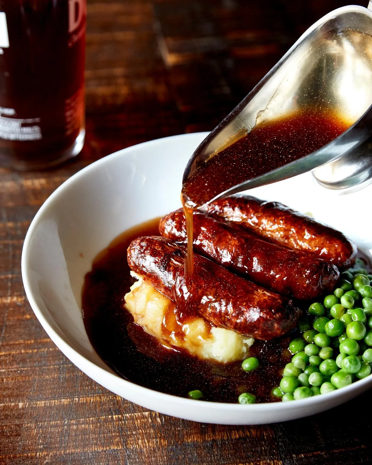 Sausage and mash with gravy